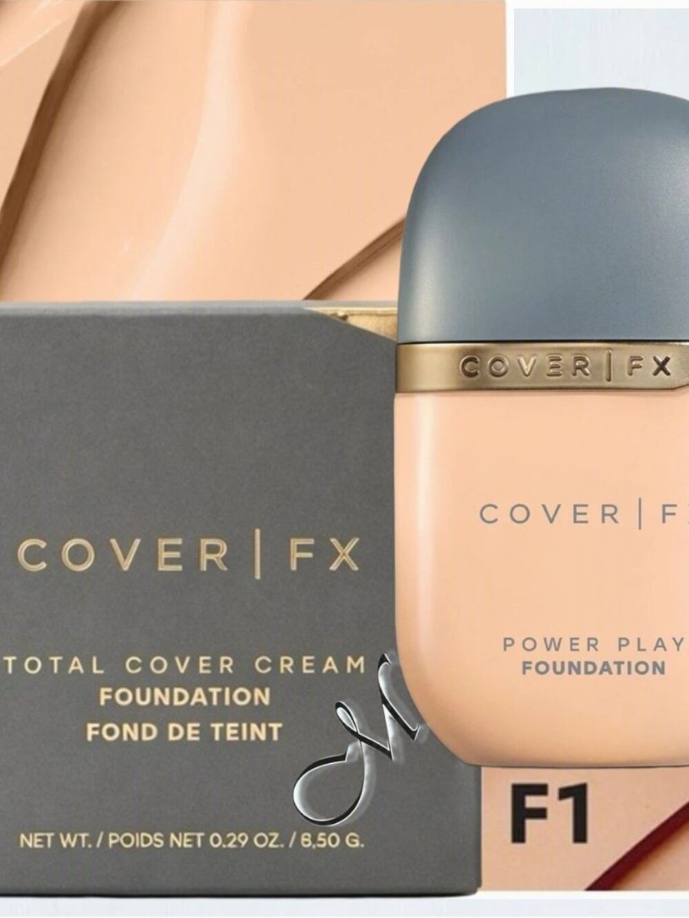 Cover Fx Power Play Foundation* ~ F1 (Fair to Light) NIB/Sealed 1oz RARE